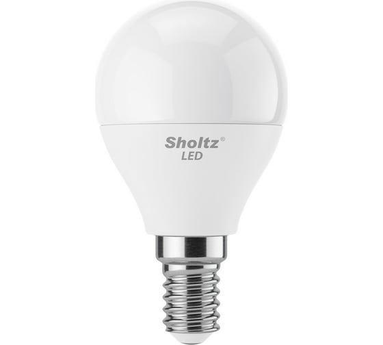 Светодиодная лампа Sholtz шар 9Вт E14 2700К 220В LEB3028