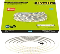 Светодиодная лента Sholtz 5м 24Вт 3000К 12В LSO5104