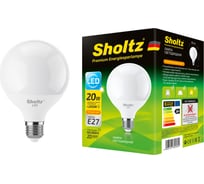 Светодиодная лампа Sholtz глобус G95 20Вт E27 3000К 220В LEG3058