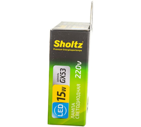 Светодиодная лампа Sholtz 15Вт GX53 3000K 220В LGX3159