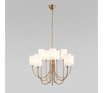 Подвесная люстра Eurosvet с тканевыми абажурами 60164/10 латунь a065749