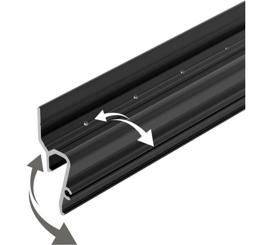 Профиль Arlight STRETCH-SHADOW-TECH-VENT-2000 BLACK 2м 041160