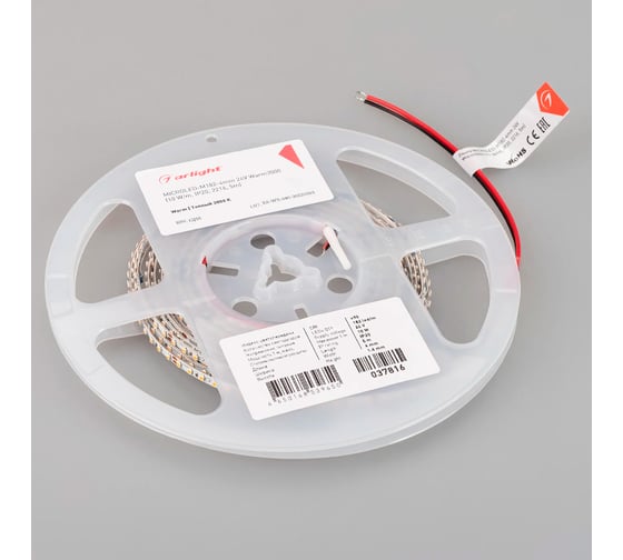Светодиодная лента Arlight MICROLED-M182-4mm 24V Warm3000 5м 037816
