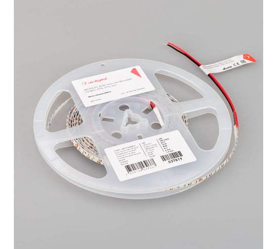 Светодиодная лента Arlight MICROLED-M182-4mm 24V White6000 5м 037819