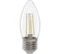 Светодиодная лампа General Lighting Systems Филамент прозрачный E27 15Вт 230В 1100Лм 6500К Холодный белый свет Свеча GLDEN-CS-15-230-E27-6500 661421 1