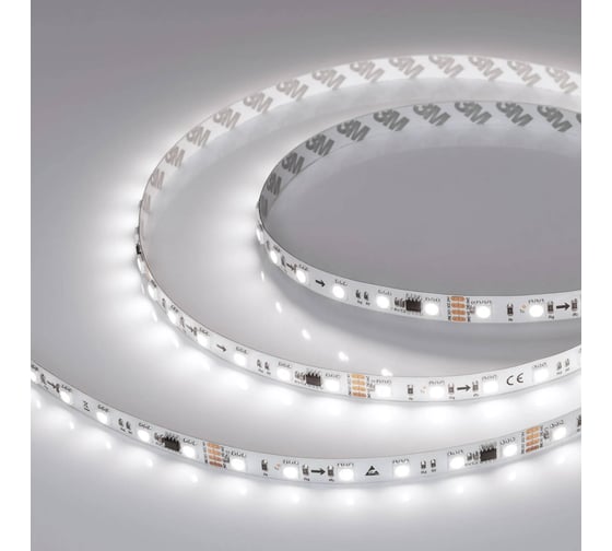 Светодиодная лента Arlight SPI-B60-10mm 24V White6000-PX6-RAM , бегущий ого 5м 039038