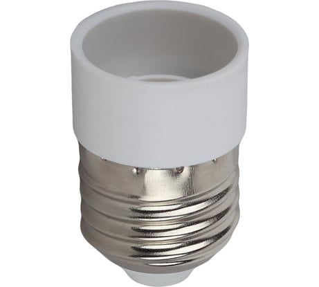 Переходник ЭРА E27-E14, пластик, белый Б0043745