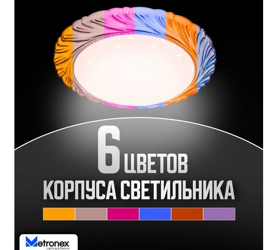 Светодиодный светильник Metronex mlr-02 - 48вт 400мм gold MLR-02GD