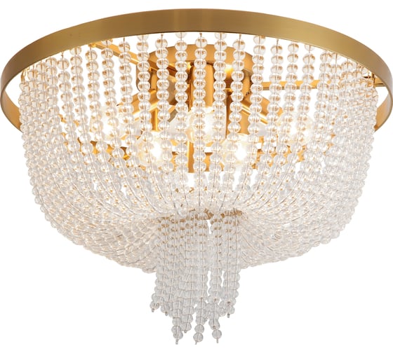 Потолочный светильник Freya ornament 6хe14x60w металл латунь FR1008CL-06BS