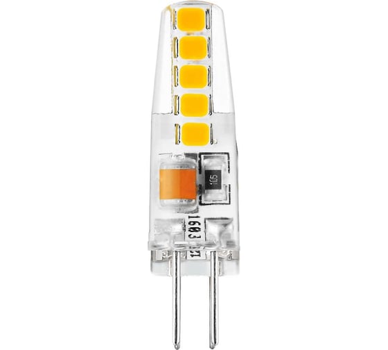 Лампа Gauss basic g4 ac220-240v 2w 190lm 4100k силикон led 1/20/200 1169722
