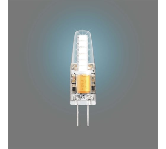 Лампа Gauss basic g4 12v 2w 190lm 4100k силикон led 1/20/200 1159722
