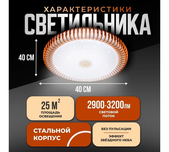 Светодиодный светильник Metronex mlr-01 - 48вт 400мм yellow MLR-01Y
