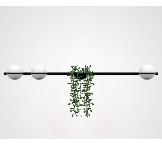 Бра IMPERIUMLOFT PALMA Wall lamp 3 шара + 1 вазон горизонтальная 168498-22