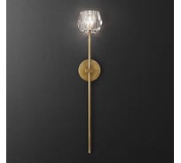 Бра IMPERIUMLOFT RH Boule de Cristal Long Sconce Brass 185376-22