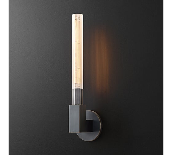 Бра IMPERIUMLOFT RH CANNELLE wall lamp SINGLE Sconces Black 147229-22 1
