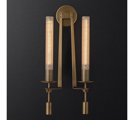 Бра IMPERIUMLOFT RH Fontanelle Double Wall Lamp 106461-22
