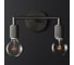 Бра IMPERIUMLOFT RH Utilitaire Double Sconce Black 123263-22 1