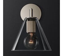Бра IMPERIUMLOFT RH Utilitaire Funnel Shade Single Sconce Silver 123271-22