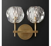 Бра IMPERIUMLOFT Бра RH Boule de Cristal Double Sconce Brass 73769-22