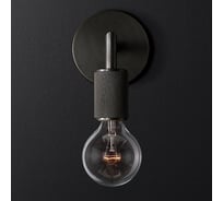 Бра IMPERIUMLOFT RH Utilitaire Single Sconce Black 123284-22