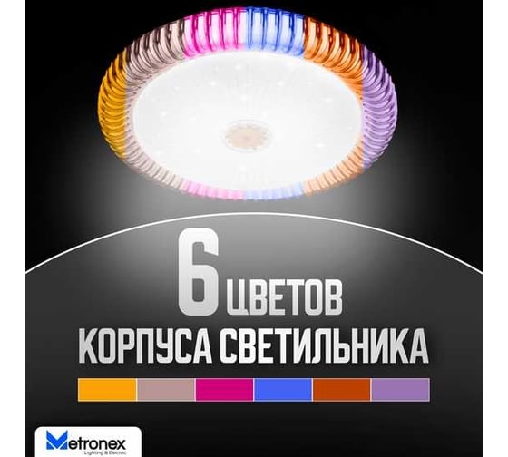Светодиодный светильник Metronex mlr-01 - 48вт 400мм pink MLR-01P