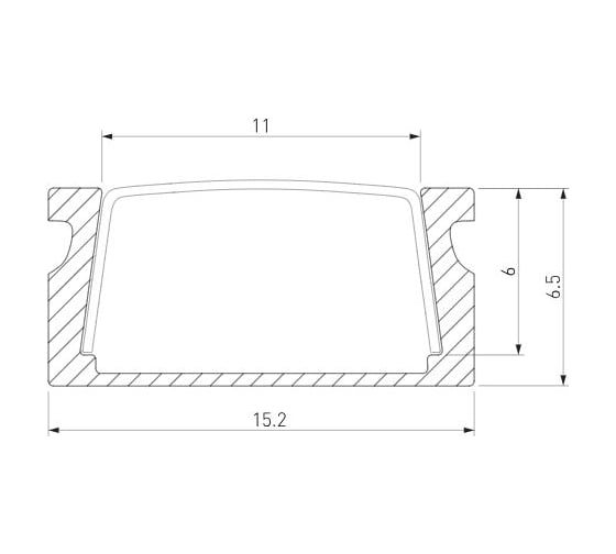 Накладной алюминиевый профиль Elektrostandard LL-2-ALP006 для LED ленты (под ленту до 11mm) a041811