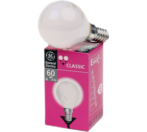 Лампа накаливания General Electric GE 60D1/F/E14 240V--100 84793