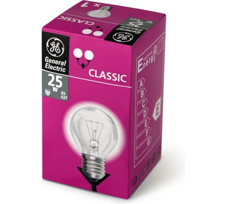 Лампа накаливания General Electric GE 25D1/CL/E27 --50 84795