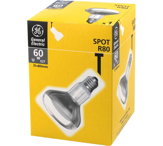 Рефлекторная лампа General Electric GE 60R80/E27 --10 92839 1
