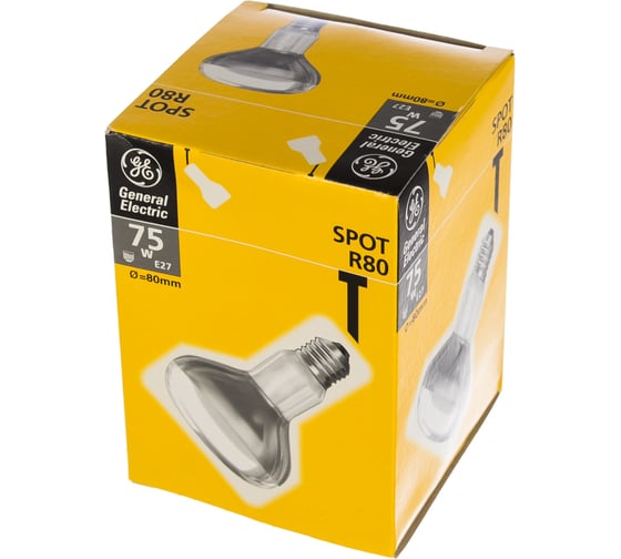 Рефлекторная лампа General Electric GE 75R80/E27 --10 92859