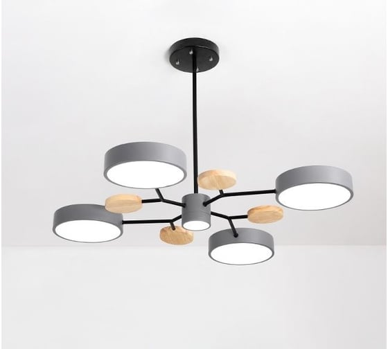 Люстра на штанге IMPERIUMLOFT MEADE 5 lamps Grey 207857-26