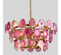 Люстра IMPERIUMLOFT Agate Burst Chandelier 3 Round pink D70 74967-22