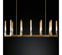 Люстра IMPERIUMLOFT RH CANELLE Linear Chandelier 12 Modern Brass 84598-22