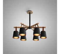 Потолочная люстра на штанге IMPERIUMLOFT NATURA C6 black 178001-26