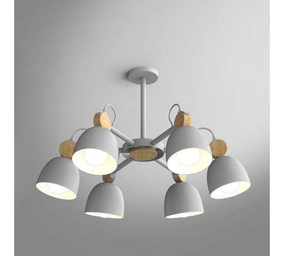 Потолочная люстр на штанге IMPERIUMLOFT ROLLA 6 Gray 178069-26