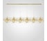 Люстра IMPERIUMLOFT Tezani Argent Suspension Linear Gold 6L 210 177956-22 1