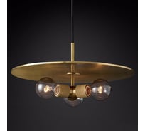 Люстра IMPERIUMLOFT RH Utilitaire Disk Triple Pendant Brass 123646-22