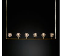Люстра IMPERIUMLOFT RH Boule De Cristal Linear Chandelier 6 Black 84807-22