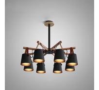 Потолочная люстра на штанге IMPERIUMLOFT NATURA C8 black 178002-26