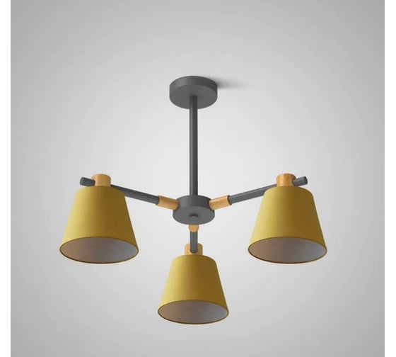 Потолочная люстра на штанге IMPERIUMLOFT NATURA A YELLOW 3 101827-26