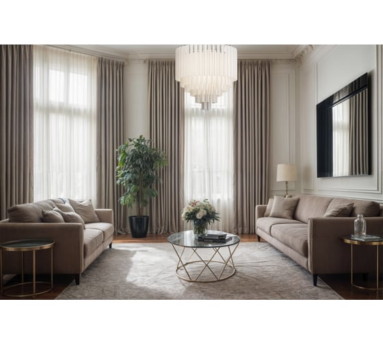 Люстра IMPERIUMLOFT Eich Chandelier Nova 9 D65 nickel 185377-22