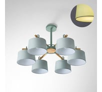 Потолочная люстра на штанге IMPERIUMLOFT EVEN 6 Olive 178368-26