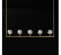 Люстра IMPERIUMLOFT RH Boule De Cristal Linear Chandelier 5 Black 84808-22