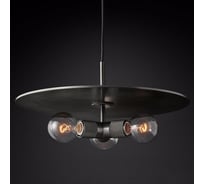 Люстра IMPERIUMLOFT RH Utilitaire Disk Triple Pendant Black 123645-22