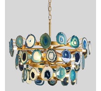Люстра IMPERIUMLOFT Agate Burst Chandelier 3 Round blue D70 74968-22