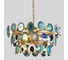 Люстра IMPERIUMLOFT Agate Burst Chandelier 3 Round blue D70 74968-22 1