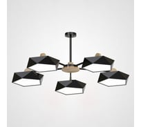 Подвесная люстра IMPERIUMLOFT GEOMETRIC CH 5 черная 186749-26