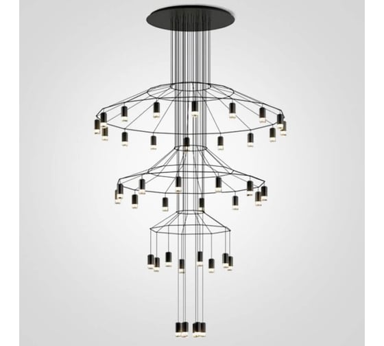 Люстра IMPERIUMLOFT Vibia Wireflow Chandelier 0378 LED Suspension 42 lamp 75393-22