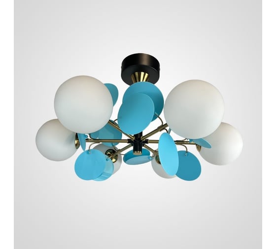 Люстра на штанге IMPERIUMLOFT MATISSE BLUE D55 191900-26
