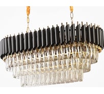Люстра IMPERIUMLOFT Empire Black Rectangular Chandelier Crystal 156487-22